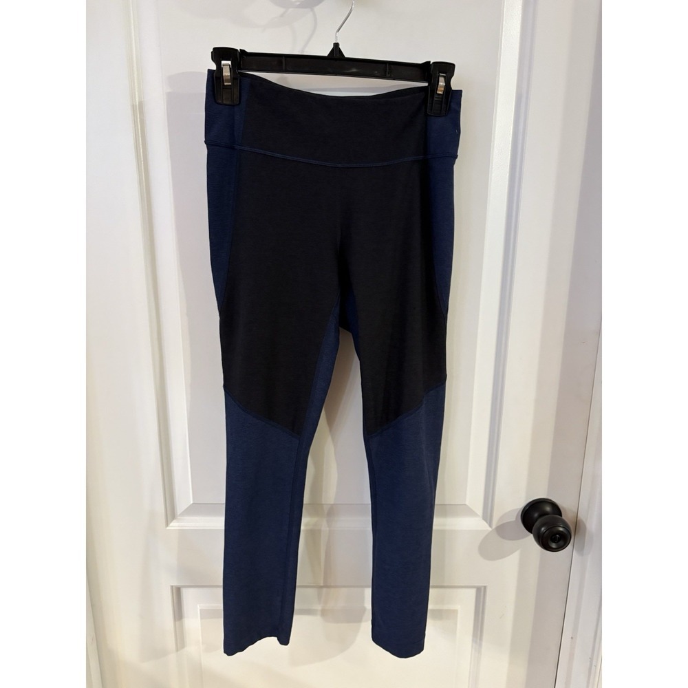OUTDOOR VOICES Leggings Womens S Blue Crop Pull On Workout Gym Athleisure